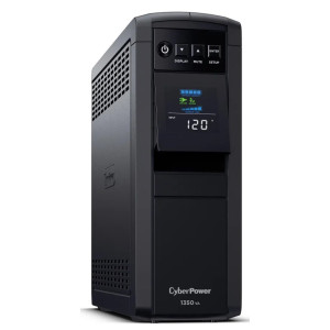 CyberPower CP1350PFCLCD Mini-Tower UPS, UL Rated, Energy Star certified, 12× NEMA 5-15R